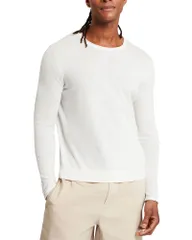 テッドベーカー メンズ アウター ニット・セーター レギュラーフィット リネン Ted Baker Yaen Regular Fit Linen Blend Sweater White ホワイトのサムネイル