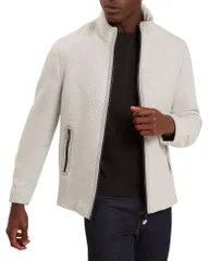 テッドベーカー メンズ アウター ジャケット・ブルゾン フリース Ted Baker Domnico Fleece Jacket Light Grey グレーのサムネイル
