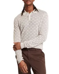 テッドベーカー メンズ トップス ポロシャツ Ted Baker Osaka Interlock Stitch Polo Shirtaupe トープのサムネイル
