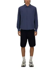 ヘルノ メンズ アウター ジャケット・ブルゾン シャツ Herno Seersucker Shirt Jacket with Chest Pocketsky Blue ブルーのサムネイル