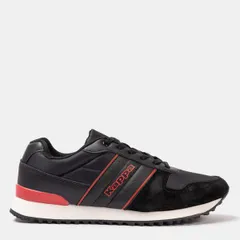 カッパ メンズ シューズ スニーカー Kappa BR Trainer Mens BlackRed ブラックのサムネイル