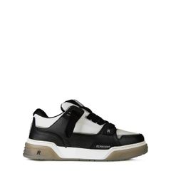 リプレゼント メンズ シューズ スニーカー レザー Represent Mens Rep Studio Premium Leather MidTop Sneaker BlackVint Wht ブラッ