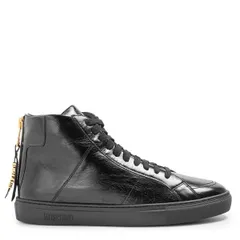 モスキーノ メンズ シューズ スニーカー Moschino Mens Courtrainers Black ブラックのサムネイル