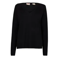 リーバイス レディース アウター カーディガン Vネック ニット Levis Womens Petal VNeck 14 Zip Knitted Top Caviarのサムネイル