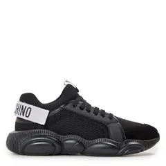 モスキーノ メンズ シューズ スニーカー Moschino Mens LowTop Trainers Black ブラックのサムネイル