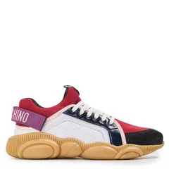 モスキーノ メンズ シューズ スニーカー Moschino Mens LowTop Trainers White ホワイトのサムネイル