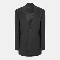 バレンシアガ レディース アウター ジャケット・ブルゾン ブレザー Balenciaga Womens Bal Escorial Blazer Black ブラックのサムネイル