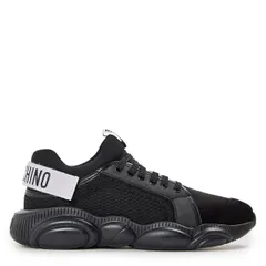 モスキーノ メンズ シューズ スニーカー Moschino Mens LowTop Trainers Black ブラックのサムネイル