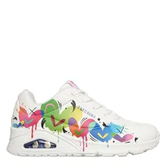 スケッチャーズ レディース シューズ スニーカー Skechers Womens CasualowTop Trainers WhiteMulti ホワイト