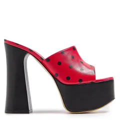 モスキーノ レディース シューズ パンプス プラットフォーム ヒール Moschino Womens Platform Heels Red レッドのサムネイル