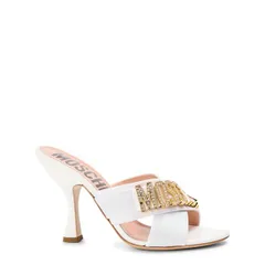 モスキーノ レディース シューズ サンダル ヒール Moschino Womens Heeled Mules White ホワイトのサムネイル
