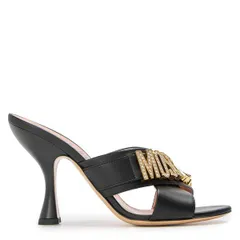 モスキーノ レディース シューズ サンダル ヒール Moschino Womens Heeled Mules Black ブラックのサムネイル