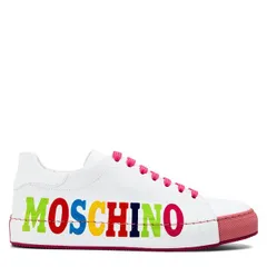 モスキーノ レディース シューズ スニーカー Moschino Womens LowTop Trainers White ホワイトのサムネイル