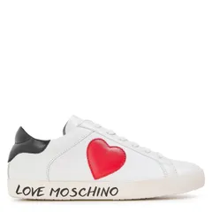 モスキーノ レディース シューズ スニーカー Moschino Womens LowTop Trainers White ホワイトのサムネイル