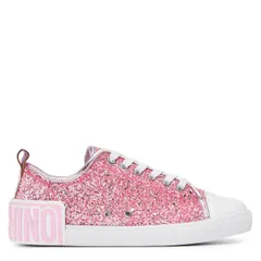 モスキーノ レディース シューズ スニーカー Moschino Womens LowTop Trainers Pink ピンクのサムネイル
