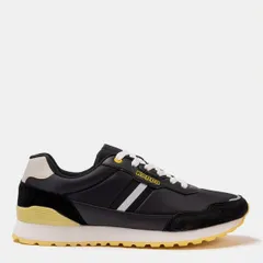カッパ メンズ シューズ スニーカー Kappa DR Trainers Mens BlackYellow ブラックのサムネイル