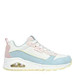 スケッチャーズ レディース シューズ スニーカー スエード Skechers Womensuede Classic LowTop Trainers Light BluePink ブルー