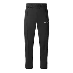 パーム・エンジェルス メンズ ボトムス カジュアルパンツ トラックスーツ ジョガーパンツ Palm Angels Mens Open Hem Woven Tracksuit Joggers Blackのサムネイル