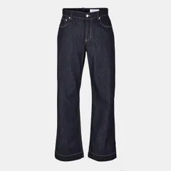 アレキサンダー・マックイーン メンズ ボトムス デニムパンツ ワイドレッグ ジーンズ Alexander McQueen Wide Leg Denim Jeans Indigo インディゴのサムネイル