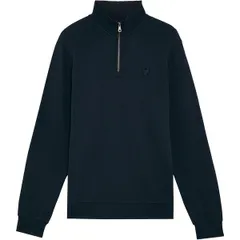 ライルアンドスコット メンズ アウター パーカー・スウェット ハーフジップ フリース Lyle and Scott Mens Eagle Quarter Zip Fleece Dark Navy ネイのサムネイル