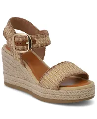 ミア レディース シューズ サンダル MIA Womens Beverlee Raffia Espadrille Wedge Sandals NaturalCognacのサムネイル