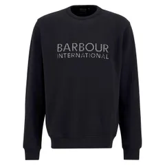 バブアー メンズ アウター パーカー・スウェット セーター ロゴ Barbour International Bertie Blackstreak Logo Sweater Black BK11 ブラのサムネイル