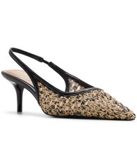 アルド レディース シューズ パンプス ALDO Womens Calanthalmond Toe Slingback Pumps Raffia Black ブラック