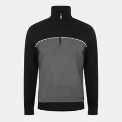 ボス メンズ アウター パーカー・スウェット フリース Boss Mens QuarterZip Fleece Black ブラックのサムネイル