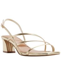 アルド レディース シューズ サンダル ヒール ALDO Womens Maegann Strappy Block Heel Dressandals Champagne Metallic シャンパン