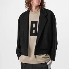 フィアオブゴッド メンズ アウター ジャケット・ブルゾン ブレザー Fear Of God Mens Notch Lapelong Sleeve Blazer Black ブラックのサムネイル