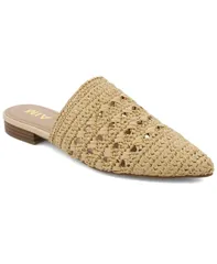 ミア レディース シューズ パンプス MIA Womens Jany Woven Raffia Flat Mules Naturalのサムネイル