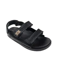 ベベ レディース シューズ サンダル ロゴ Womensandal with Rhinestone Rope Binding and bebe Logo Rivet Detail Sandals Blのサムネイル