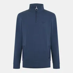 バブアー メンズ アウター パーカー・スウェット ハーフジップ フリース Barbour Mens Lambethalf Modern Heritage Quarter Zip Fleece Navyのサムネイル