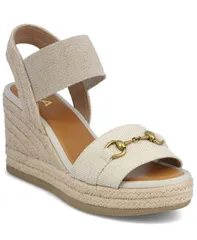 ミア レディース シューズ サンダル MIA Womens Barossa Horsebit Espadrille Wedge Sandals Naturalのサムネイル