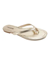 ベベ レディース シューズ サンダル Bebe Women s Flat Sandals Light gold ゴールドのサムネイル