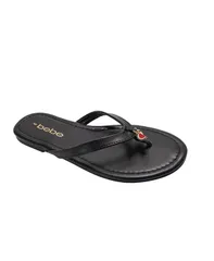 ベベ レディース シューズ サンダル Bebe Women s Flat Sandals Black ブラックのサムネイル