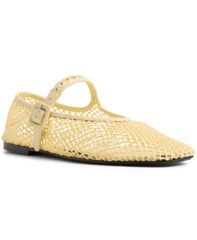 アルド レディース シューズ パンプス メッシュ ALDO Womens Alissie Mesh Almond Toe Ballerinas Flats Light Yellow Mesh イエロー