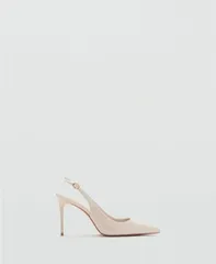 マンゴ レディース シューズ サンダル レザー ヒール MANGO Womens Patent Leather Heel Shoes Ecru エクリュのサムネイル