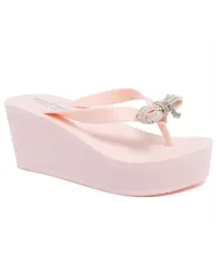 ジューシークチュール レディース シューズ サンダル プラットフォーム Juicy Couture Womens Boujee Platform Thong Wedge Sandals Blush ブのサムネイル