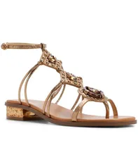 アルド レディース シューズ サンダル ALDO Womensandjewel Gladiator Flat Sandals Gold Metallic ゴールドのサムネイル