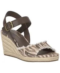 ラッキーブランド レディース シューズ サンダル Lucky Brand Womens Mindra Espadrille Wedge Sandals BrownBrown Zebra ブラウンのサムネイル