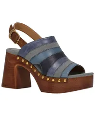 フライ レディース シューズ サンダル プラットフォーム パッチワーク Frye and Co Womens Wylie Patchwork Platform Dressandals Blue Mulのサムネイル