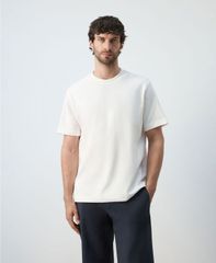 定価36300円HERNO ヘルノコットン ストレッチ クルーネック Tシャツ白