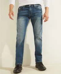 ゲス メンズ ボトムス デニムパンツ ジーンズ GUESS Mens Eco Mateo Medium Wash Relaxed Jeans Medium Washのサムネイル