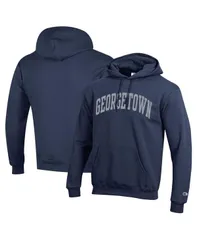 チャンピオン メンズ アウター パーカー・スウェット フリース Champion Mens Navy Georgetown Hoyas Basic Arch Fleece Pullover Hoodi