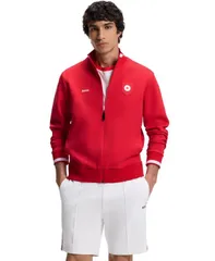 ヒューゴボス メンズ アウター パーカー・スウェット シャツ コットン BOSS by Hugo Boss Mens CottonBlend Canada CountryFlag Badge Sweaのサムネイル
