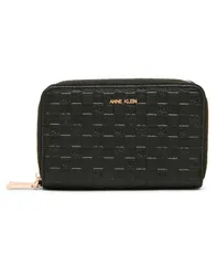アンクライン レディース アクセサリー 財布 Anne Klein Embossedouble Zip Around Wallet Black ブラックのサムネイル