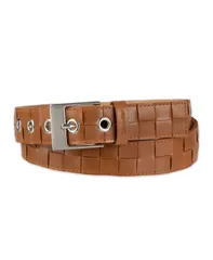 カルバンクライン レディース アクセサリー ベルト Calvin Klein Womens Modern Box Woven Casual Belt Cognacのサムネイル