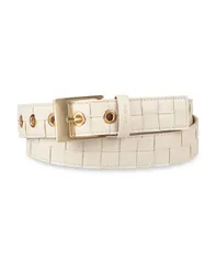 カルバンクライン レディース アクセサリー ベルト Calvin Klein Womens Modern Box Woven Casual Belt Boneのサムネイル
