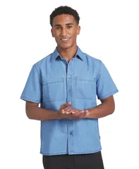 ダナ キャラン ニューヨーク メンズ トップス シャツ DKNY Mens chambray buttonup shirt Light blue ブルーのサムネイル